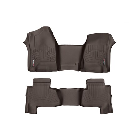 Weathertech Front and Rear Floorliners - Over The Hump, 475431-476078 475431-476078